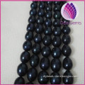 wholesale price natural fresh water rice pearl 10-11mm black loose pearl for jewelry necklace